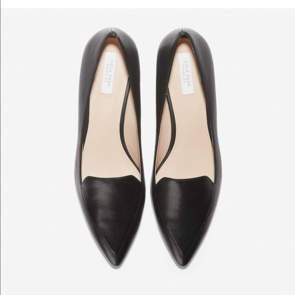 Cole Haan Shoes - Cole  Haan Dellora black leather skimmer flats